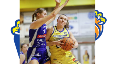 Marie Vervaet (en jaune) sera toujours à Braine la saison prochaine. ©Jérôme Houet 
